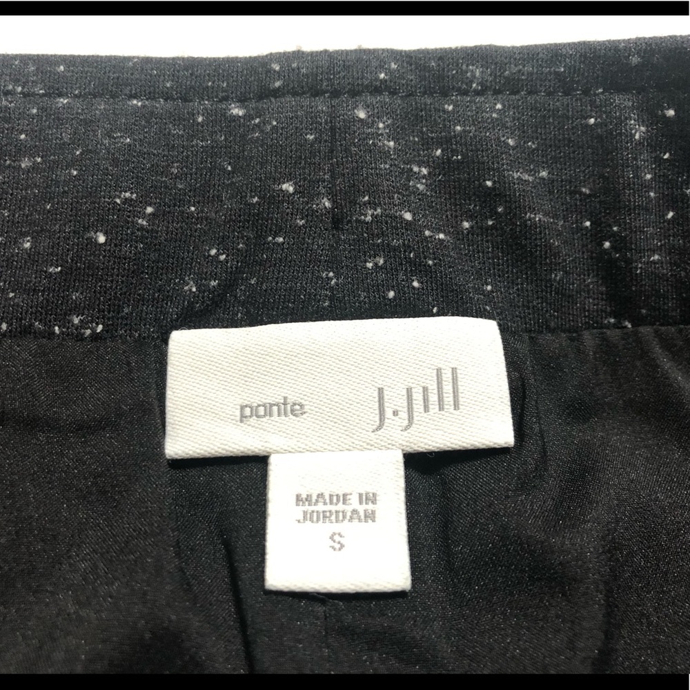 🍀J Jill Ponte black skirt with white speckles - Picture 5 of 6
